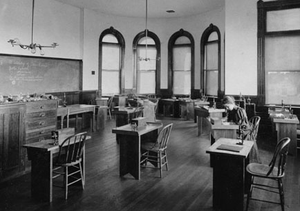 Thompson Hall biology lab classroom