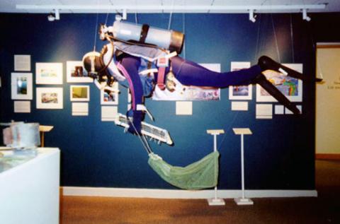 scuba suit in UNH Museum exhibit