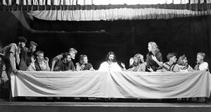 re-enactment of the last supper