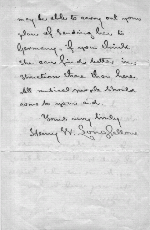 Longfellow letter page two
