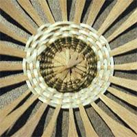 detail of a hand-woven basket