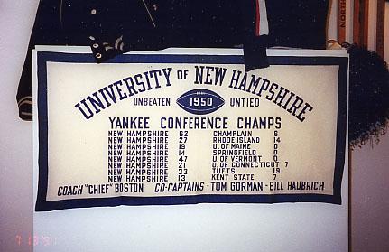 1950 Yankee conference banner