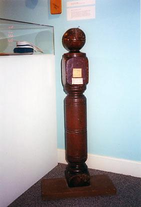  wooden post Ballard Hall Newel Post