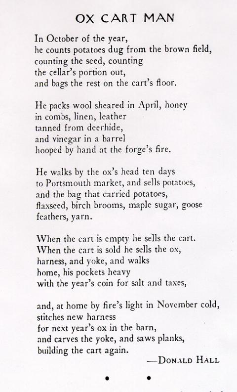 Ox Cart Man, published version in The New Yorker