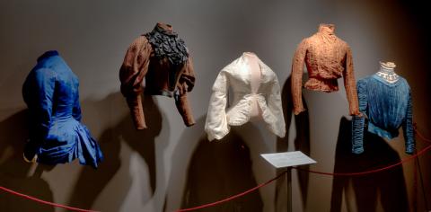 dresses on display in the UNH Museum