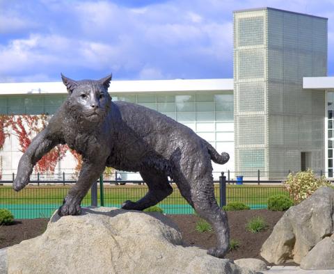 UNH Wildcat Sculpture