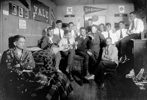 students in their dorm room 1920