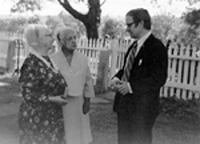 David Proper with Eldresses Bertha Lindsay and Eva Libbey